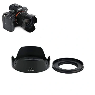 Bild av JJC linsskydd med 40,5 mm adapterring för Sony FE 28 60 F4 5,6, 16 50 F3.5 5.6 objektiv + Alpha A7 A7C A7S A7R A9 A6000 A6400 A600