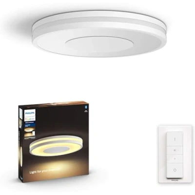 Bild av Philips Hue Being vit (inkluderar en Dimmer Switch): plafond, White Ambiance, Zigbee &amp; BT, röststyrning via Amazon Alexa, Google Home, Siri