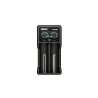 Bild av Xtar laddare för 2 Li ion/NI MH/NI CD 18650 cylindriska batterier AAAA, AAA, AA, A, SC, C, VA LCD färgskärm, powerbank funktion, modell: VC2SL, svart