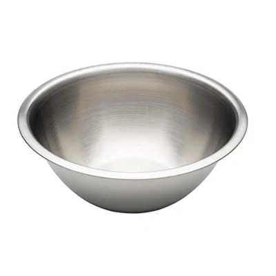 Bild av Chef Aid rostfritt stål blandningsskål, livsmedelssäker och det perfekta verktyget för matberedning servering av nyproducerad mat, 8 liters kapacitet 36 cm diameter, diskmaskin, fryssäker,