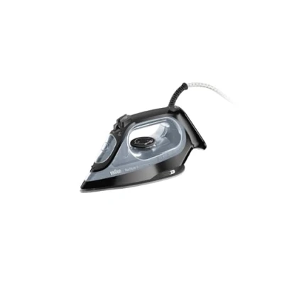 Bild av Braun TexStyle 3 SI3055BK, FreeGlide 3D Teknik Ångstrykjärn, Strykyta Med Keramisk Beläggning, Automatisk Avstängning, Stryk Lätt och Snabbt, Snabb Uppvärmning, Enkel 220ml Påfyllning, 2400W, Svart