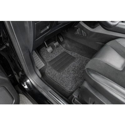 Bild av WALSER 14805 0 Ensemble de tapis sol PP (polypropylène) avant et arrière 4 noir Adaptation universelle 67 x 30, 45 33