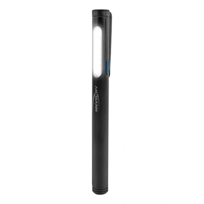 Bild av ANSMANN Mini stiftlampa LED ficklampa, 130 lumen, klämma, liten penlight inklusive 2 AAA batterier PL130B, perfekt för bil, verkstad, inspektion, reparationer etc.