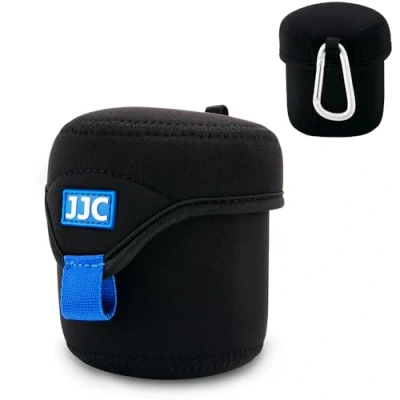 Bild av JJC Vattentålig Kameralins Påsar, Mjuk Neopren Fodral Väska Skyddande, Svart, Large Fits Lens ≤ 3.1 x 3.1&quot;(Dia.x L), Modern