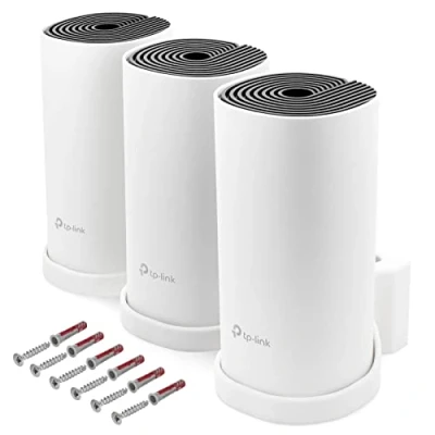 Bild av Mobilefox Väggfäste för WLAN TP Link Deco M4 Mesh 3 delar med kabelhantering