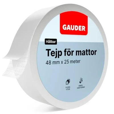 Bild av GAUDER mattband (25 m) Tejp för golvbeläggningar, trappsteg med mera Mattlim renoveringsarbeten