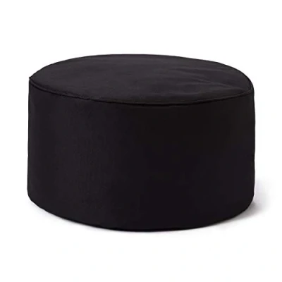 Bild av Lumaland sittsäck Pouf (50 L) kompakt med 3 I 1 funktion: bekväm pall, praktiskt bord och snygg fotpall för inomhus utomhusbruk flexibel EPS fyllning Ø 25 x 45 cm