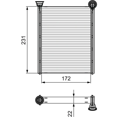 Bild av VALEO 811534 Radiateur De Chauffage CITROËN: C4 II 5 portes, DS4 portes