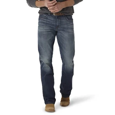 Bild av Wrangler herr retro avslappnad passform stövel skärning jeans, Jackson hål, 29W x 32L