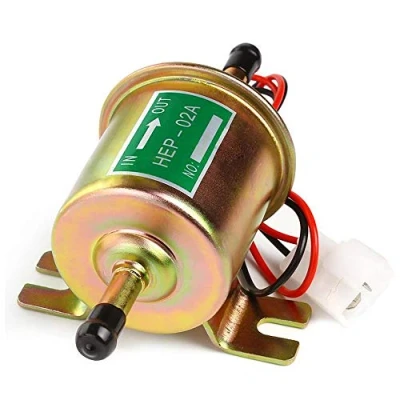 Bild av Universell elektrisk bränslepump 12 V 1,2 A gasdiesel inline 4 7 P.S.I. Lågtryck bensinpump kopparmodell HEP 02A
