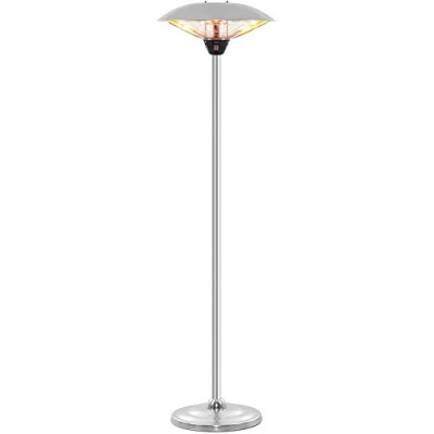 Bild av TROTEC IRS 2520 industriell design golvvärme, infraröd, 2 värmenivåer:1 250 W / 500 W, Gjuten aluminium, Rostfritt stål
