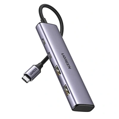 Bild av UGREEN USB C Hub 2 och A portar för MacBook, Surface, Galaxy.