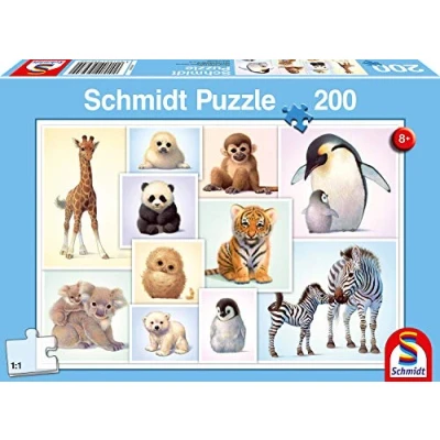 Bild av Schmidt WILD Animals 200 Pieces Pussel för barn, Storlek: One Size, Multi coloured