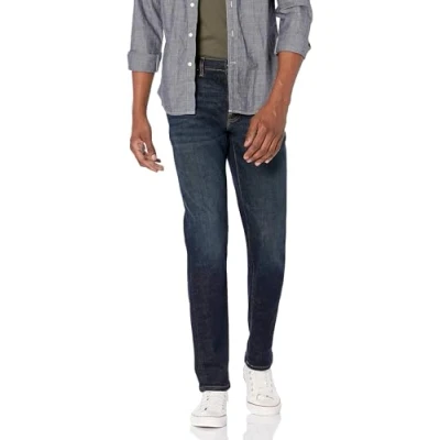 Bild av Amazon Essentials Men&#039;s Jeans smal passform, Mörk indigoblå, 33W / 30L