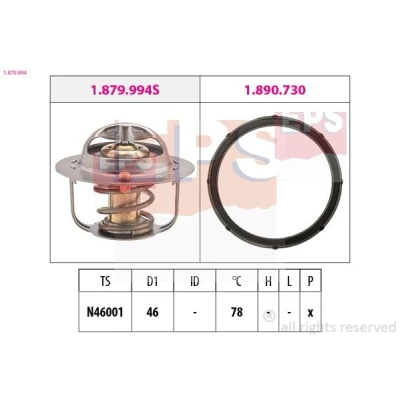 Bild av EPS 1.879.994 Thermostat d&#039;eau 78 46 avec joint d&#039;étanchéite TOYOTA: Auris Break, 5 portes
