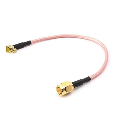Bild av RG316 SMA hane till MCX hankabel, Tengko 15 cm hankontakt RF pigtail jumper kabel koaxial koaxialkabel montering