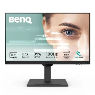 Bild av BenQ GW2490T 24 tums IPS 1080p bildskärm för hemmakontoret, FHD, 100 Hz, Eye Care, ergonomisk design