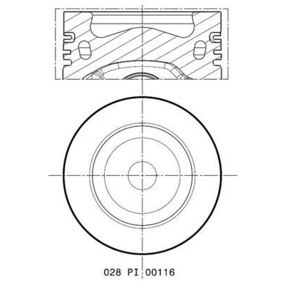 Bild av Kolv Mahle 028 PI 00116 000