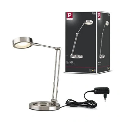 Bild av Paulmann Zed LED skrivbordslampa järn borstat
