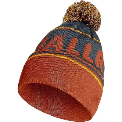 Bild av Fjällräven Blå Pom Beanie Hat Autumn Leaf/Dark Navy @ Hatstore