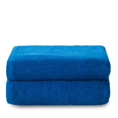 Bild av Top Towel Plus stora badhanddukar 2 duschhanddukar 100 x 150 cm 100% bomull blå