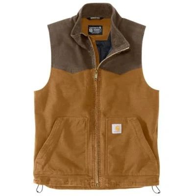 Bild av Carhartt Herr 106433 Montana Rugged Flex® Duck avslappnad passform väst, Brun, XXL
