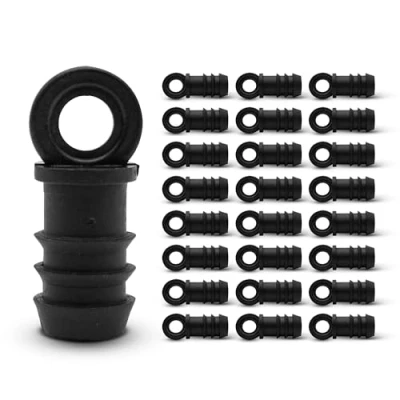 Bild av DOJA Barcelona droppslangslutlock 16 mm ändpluggar 50 pack Trädgårdsslang ändlock 12 för bevattningssystem droppbevattningsslanganslutare trädgård, camping, jordbruk