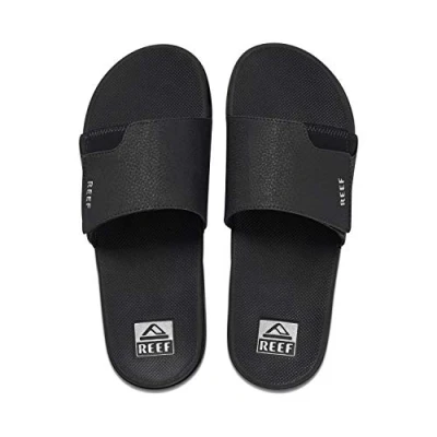 Bild av Reef Herr Fanning Slide Flipflop, Svart silver, 37.5 EU