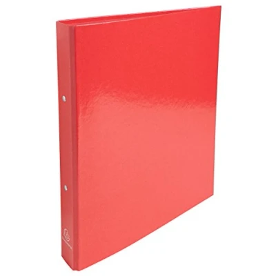 Bild av Exacompta Ref 549295E Iderama ringpärm 320 x 240 mm i storlek, lämplig för A4 dokument, 2 ringar, glansig belagd bräda, 40 rygg, 30 ringar röd