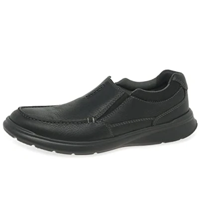 Bild av Clarks Cotrell Free herr Loafers Toffel, Svart oljig Lea, 42 EU