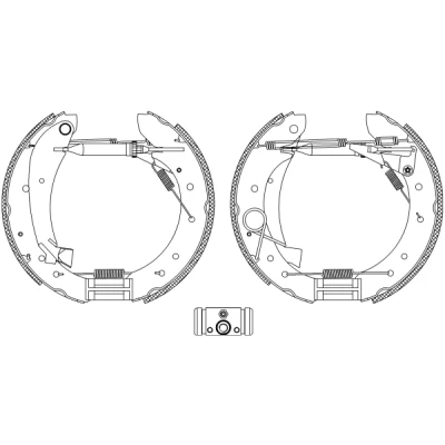 Bild av TEXTAR Shoe Kit Pro 84049601 de freins, freins à tambours avec cylindre roue, élément d&#039;ajustage CITROËN: Jumpy II Van, MPV