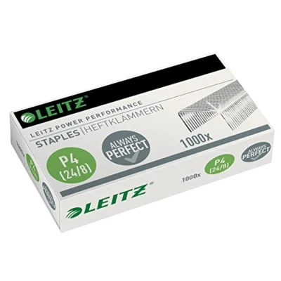 Bild av Leitz Staples zinkpläterad, 24/8 mm, 1 000 st., rostfritt stål