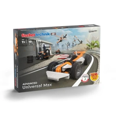 Bild av fischertechnik Universal Max 571904 byggsats, tekniska leksaker, 10 modeller från 7 år, svart