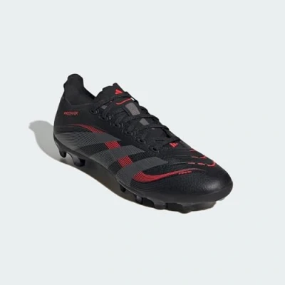 Bild av adidas Performance Predator League Multiground Fotbollsskor fasta dobbar, Storlek: 41 1/3, Core black/grey four/lucid red Konstmaterial