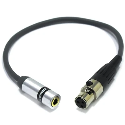 Bild av VITALCO mini XLR hona till 3,5 mm jack adapter 3 polig mikrofon ljudkabel