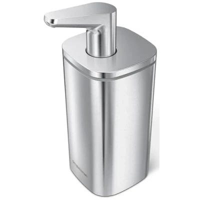 Bild av Simplehuman Puls tvåldispenser av borstat rostfritt stål i färgen silver 295 ml, mått: 18 cm x 9,4 cm, KT1183