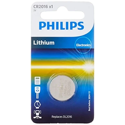 Bild av Philips Minicells Batteri CR2016/01B, Engångsbatteri, CR2016, Litium, 3 V, 1 styck, Silver