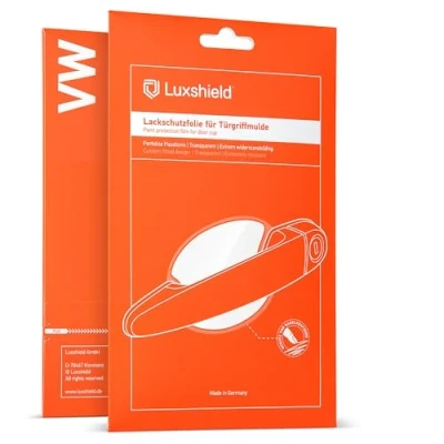 Bild av Luxshield bil dörrhandtag skyddsfilm infällt grepp för VW Touran 2 (II) 5T I 2015 2025 repskydd, lackskyddsfilm transparent glansig
