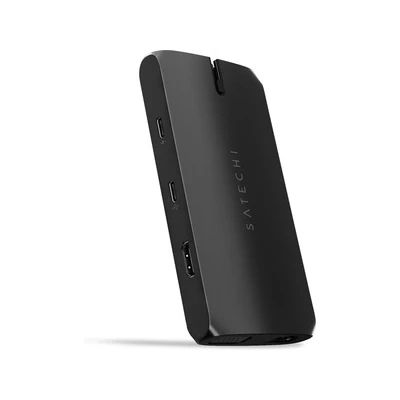 Bild av Satechi On The Go Multiport adapter med USB C 9 i 1 Portabel hubb Kompatibel 2022 MacBook Pro/Air M2, 2021 Pro M1 &amp; Max, 2020 Air/Pro (Svart)
