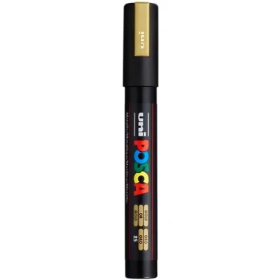 Bild av uni ball 176446000 POSCA PC 5M Medium Bullet Tip Marker Guld