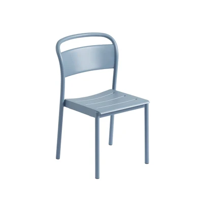 Bild av Muuto Linear Steel Side Chair Trädgårdsstol Pale Blue L49,6 x D54 H85,1 cm