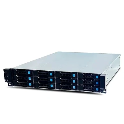 Bild av FANTEC 2563 SRC 2012X07 12G/6G, 19 tum 4U, 680 mm förvaringsfodral, 12 x SAS/SATA kortplatser med 2 status LEDs Each, för 3,5 och 2,5 datahölje, 1 USB port, 3 80 fläkt