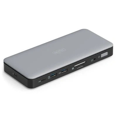 Bild av DIGITUS docking station USB C 2 x HDMI DP 1GbE
