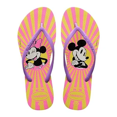 Bild av Havaianas Dam HAV. Slim Disney Flip Flop, Gul Pixel, 3/4 UK, pixel