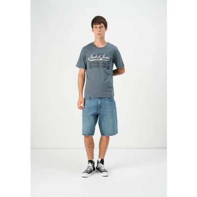 Bild av Jack &amp; Jones Jjelogo TEE Oneck Tshirt med print, Storlek: XL, Stormy weather