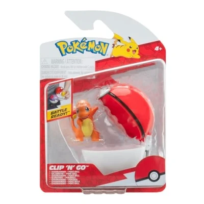 Bild av Pokémon Clip &#039;N&#039; Go Lekset Charmander med Pokéboll