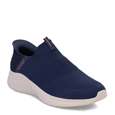 Bild av Skechers Ultra Flex 3.0 Smooth Step Hands Free Slip ins sneakers för män, Marinblå, 42.5 EU bred