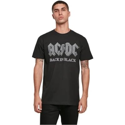 Bild av Mister Tee ACDC BACK IN Black Tshirt med print, Storlek: 4XL,