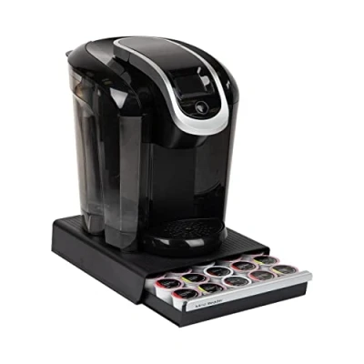 Bild av Mind Reader Kaffekapselförvaringslåda, rymmer 30 K koppar, 35 CBTL, Verismo, Dolce Gusto, Svart