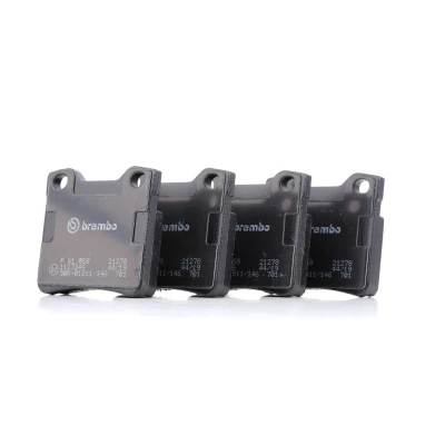 Bild av BREMBO P 61 058 Jeu de plaquettes frein contact signal d&#039;usure exclu avec tôle anti bruit sans accessoires PEUGEOT: 406 Break, 607 Berline
